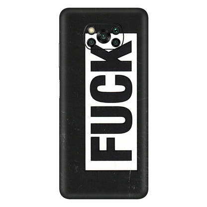 POCO Phone Skins (All Models) - The F Word - 3D Embossed Finish (L-255) Poco X3 PRO