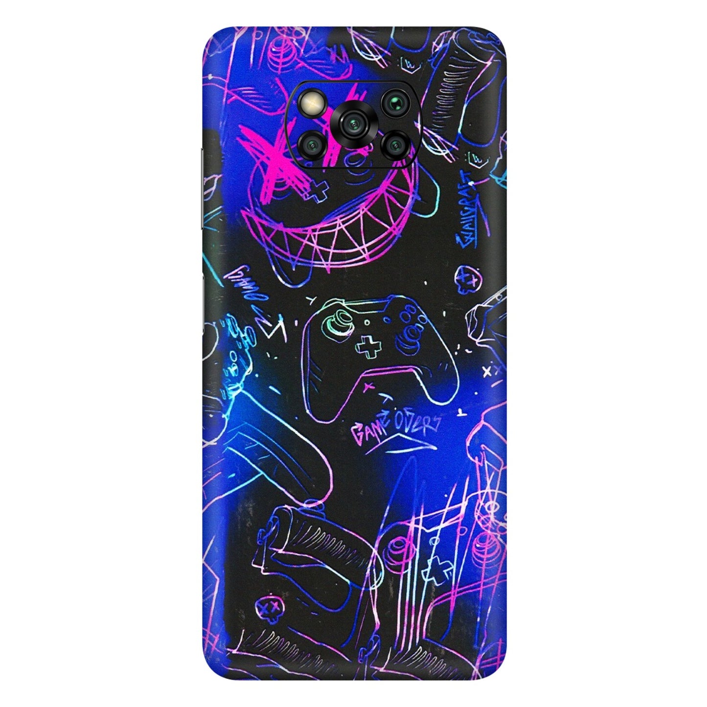 POCO Phone Skins (All Models) - Gamers Paradise - 3D Embossed Finish (L-258) Poco X3 PRO