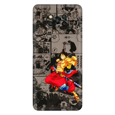 POCO Phone Skins (All Models) - One Piece Rocket Punch Manga - 3D Embossed Finish (L-25) Poco X3 PRO