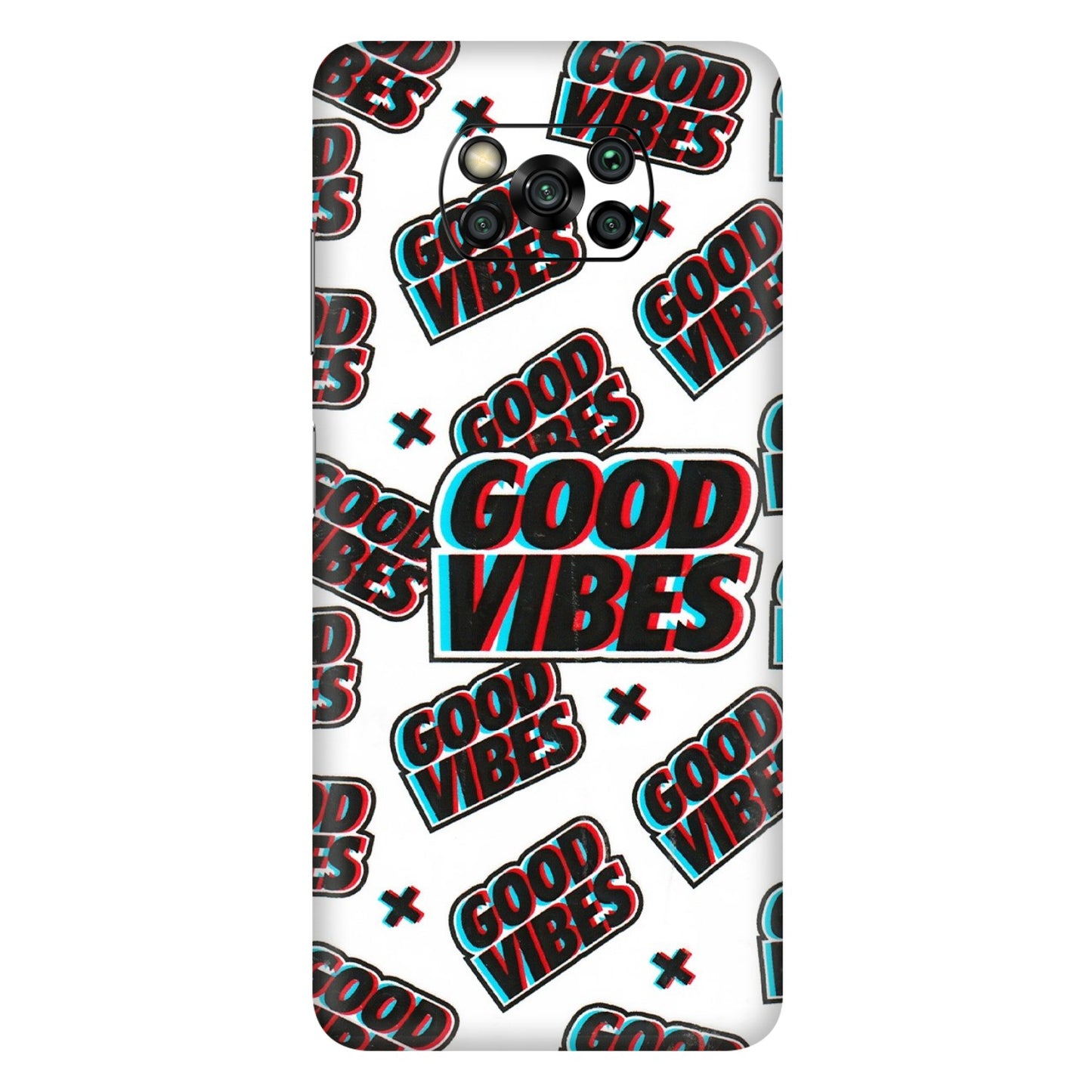 POCO Phone Skins (All Models) - Good Vibes - 3D Embossed Finish (L-282) Poco X3 PRO
