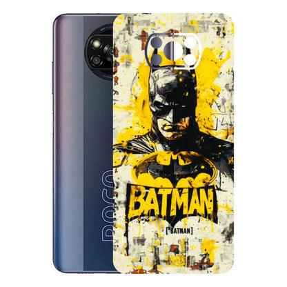 POCO Phone Skins (All Models) - Batman Yellow BT - 3D Embossed Finish (L-304) Poco X3 PRO