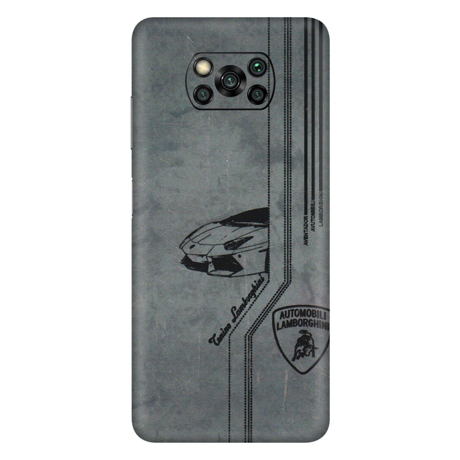 POCO Phone Skins (All Models) - New Lamborgini Aventador - 3D Embossed Finish (L-321) Poco X3 PRO