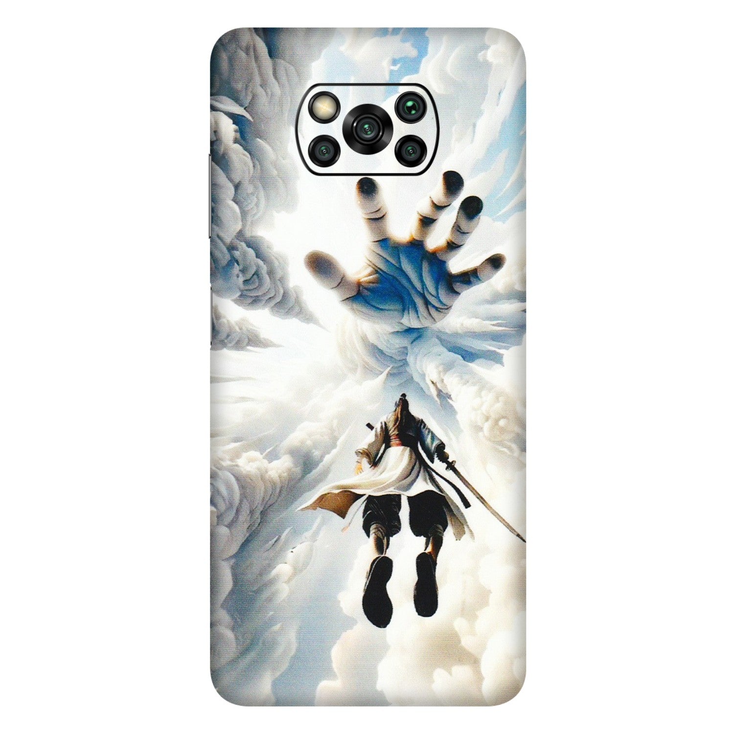 POCO Phone Skins (All Models) - Big Hand With Monkey King - 3D Embossed Finish (L-323) Poco X3 PRO