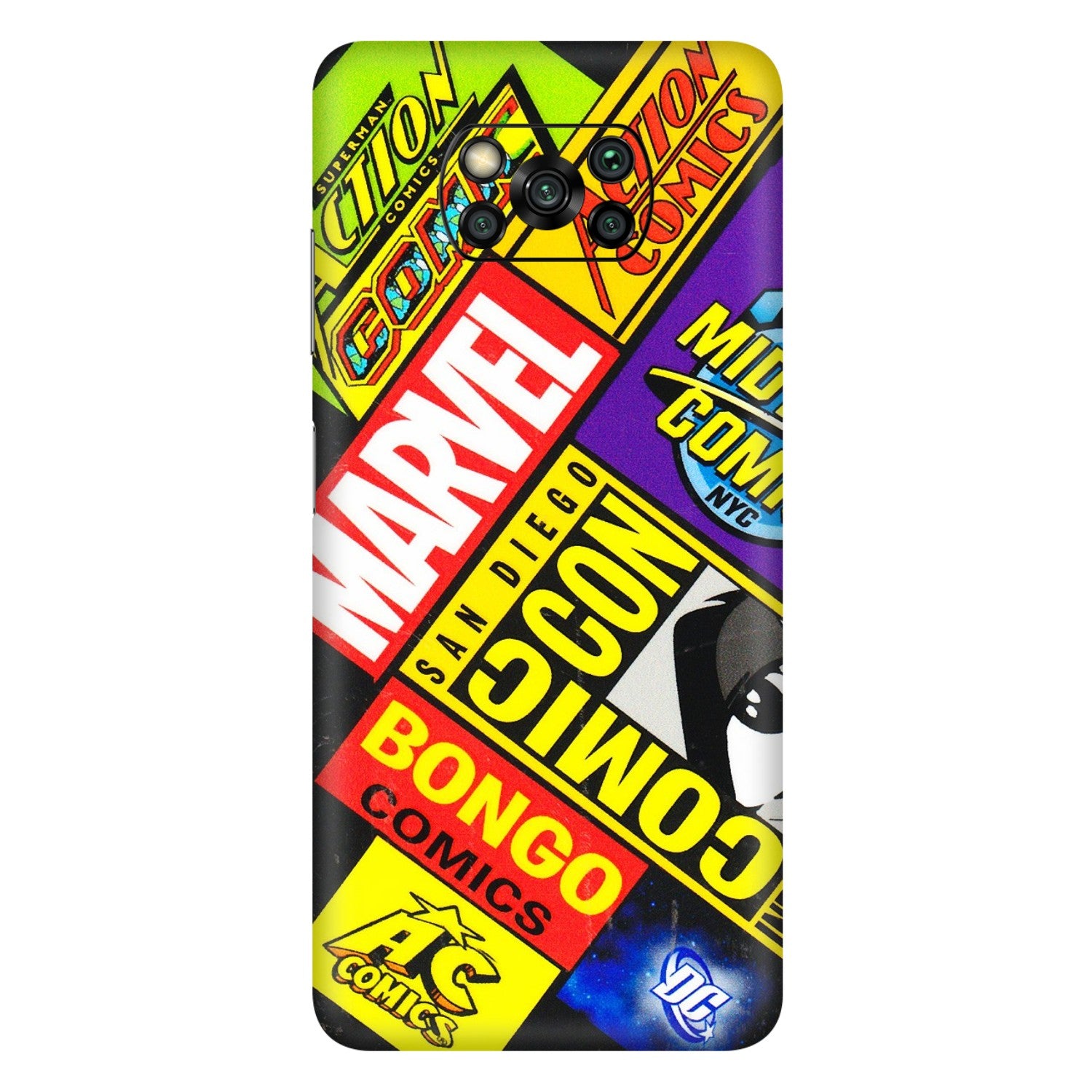 POCO Phone Skins (All Models) - Bongo Comic Con - 3D Embossed Finish (L-325) Poco X3 PRO