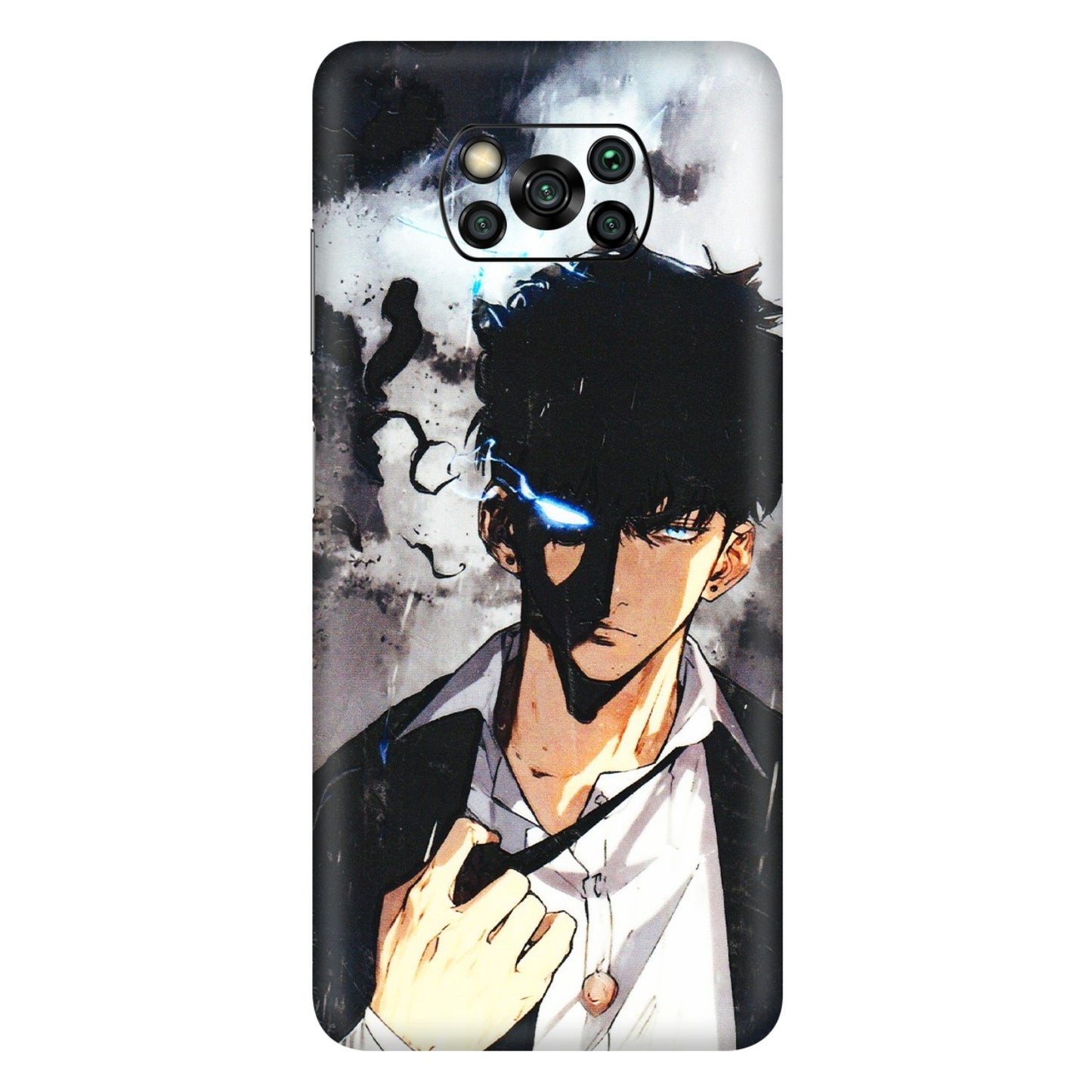POCO Phone Skins (All Models) - Sung Jinwoo Manhwa Anime - 3D Embossed Finish (L-328) Poco X3 PRO