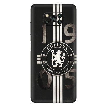 POCO Phone Skins (All Models) - Chelsea Fan Club - 3D Embossed Finish (L-36) Poco X3 PRO