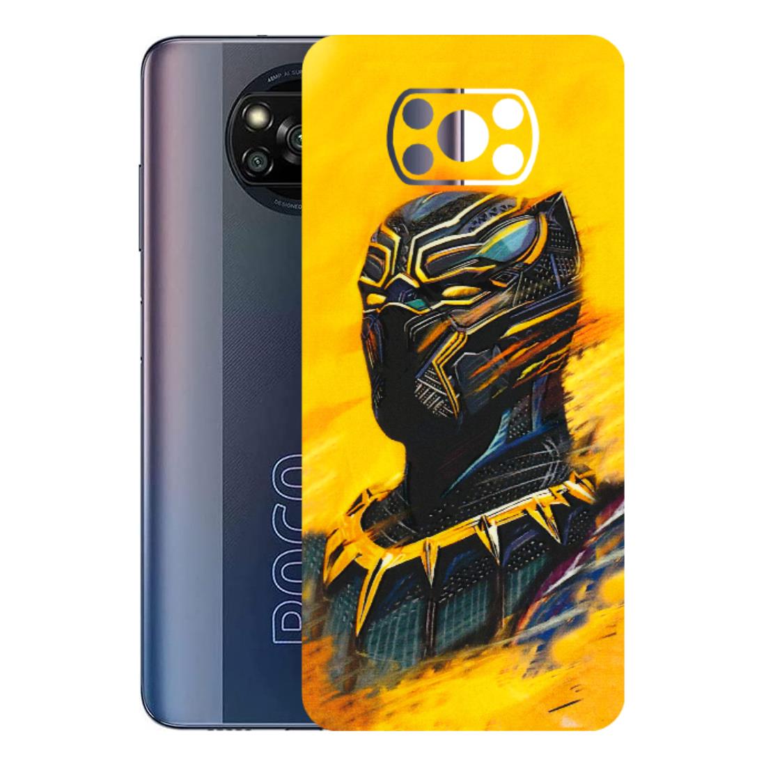 POCO Phone Skins (All Models) - Yellow Panther - 3D Embossed Finish (L-54) Poco X3 PRO