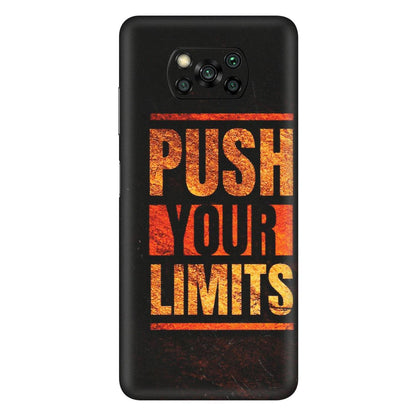 POCO Phone Skins (All Models) - Push Your Limits - Matte Finish (M-118) Poco X3 PRO