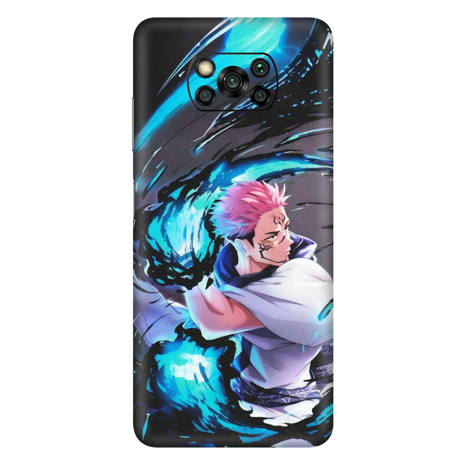 POCO Phone Skins (All Models) - New Jujutsu Kaisen Grey Blue Anime - Matte Finish (M-127) Poco X3 PRO