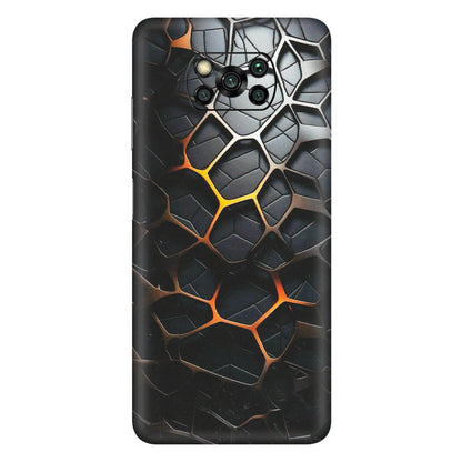 POCO Phone Skins (All Models) - New Abstract Graphite Tiles - Matte Finish (M-130) Poco X3 PRO