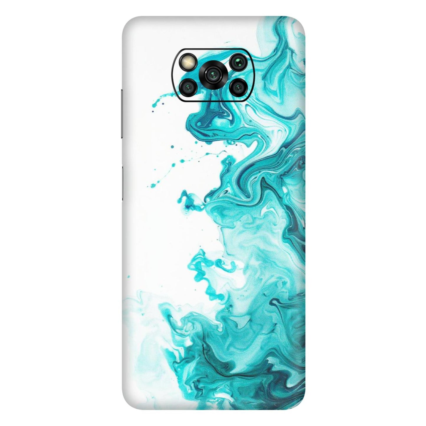 POCO Phone Skins (All Models) - Sky Blue Abstract Colour - Matte Finish (M-146) Poco X3 PRO