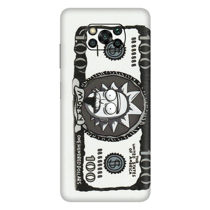 POCO Phone Skins (All Models) - Rick And Morty Hundred Dollar Anime - Matte Finish (M-161) Poco X3 PRO