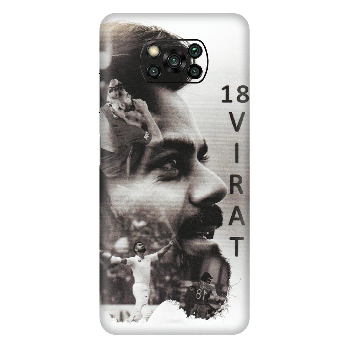 POCO Phone Skins (All Models) - Virat Kohli Cricketer - Matte Finish (M-163) Poco X3 PRO