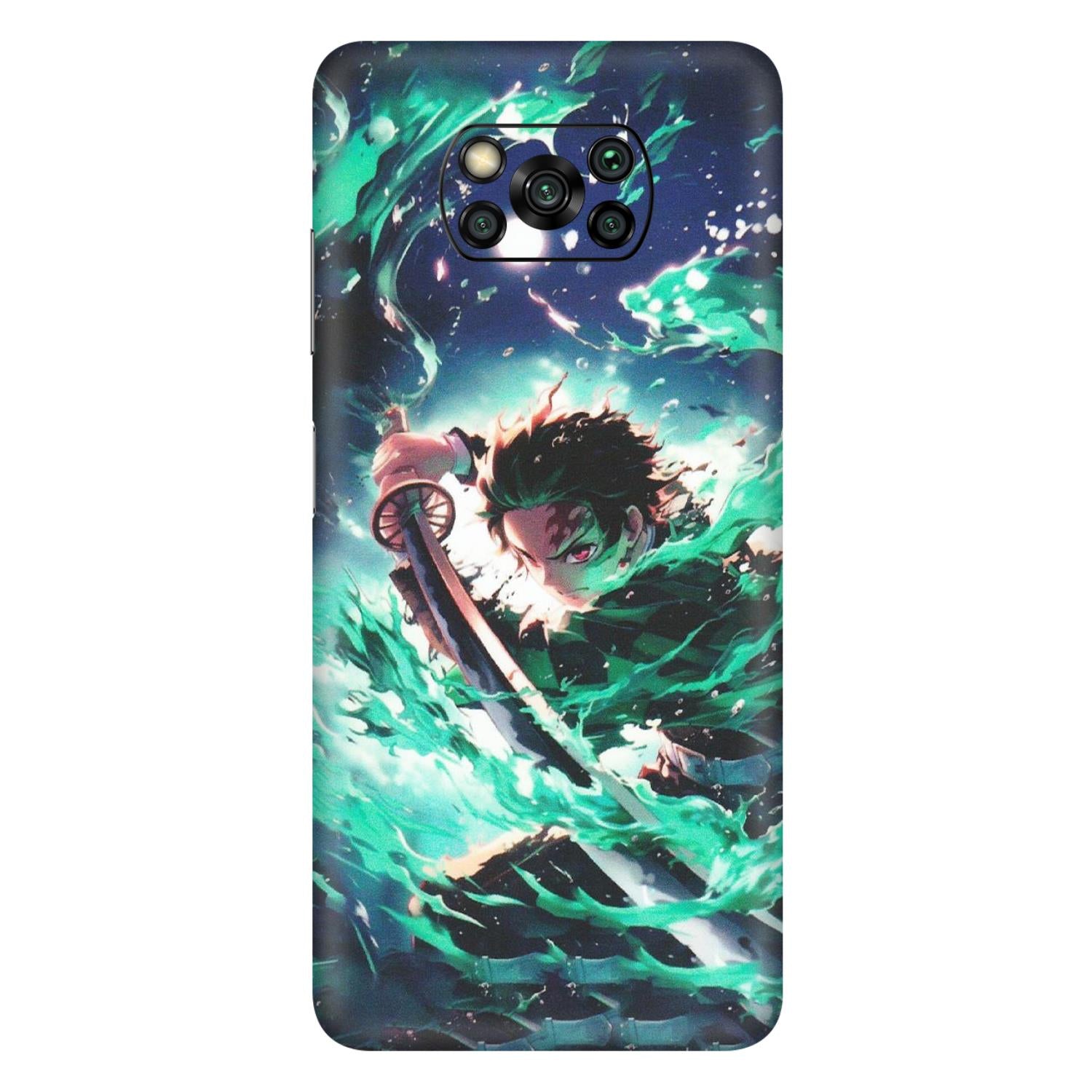 POCO Phone Skins (All Models) - Sword Fighter Anime - Matte Finish (M-29) Poco X3 PRO