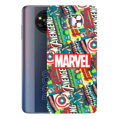 POCO Phone Skins (All Models) - Marvel Comic Lover - Matte Finish (M-30) Poco X3 PRO