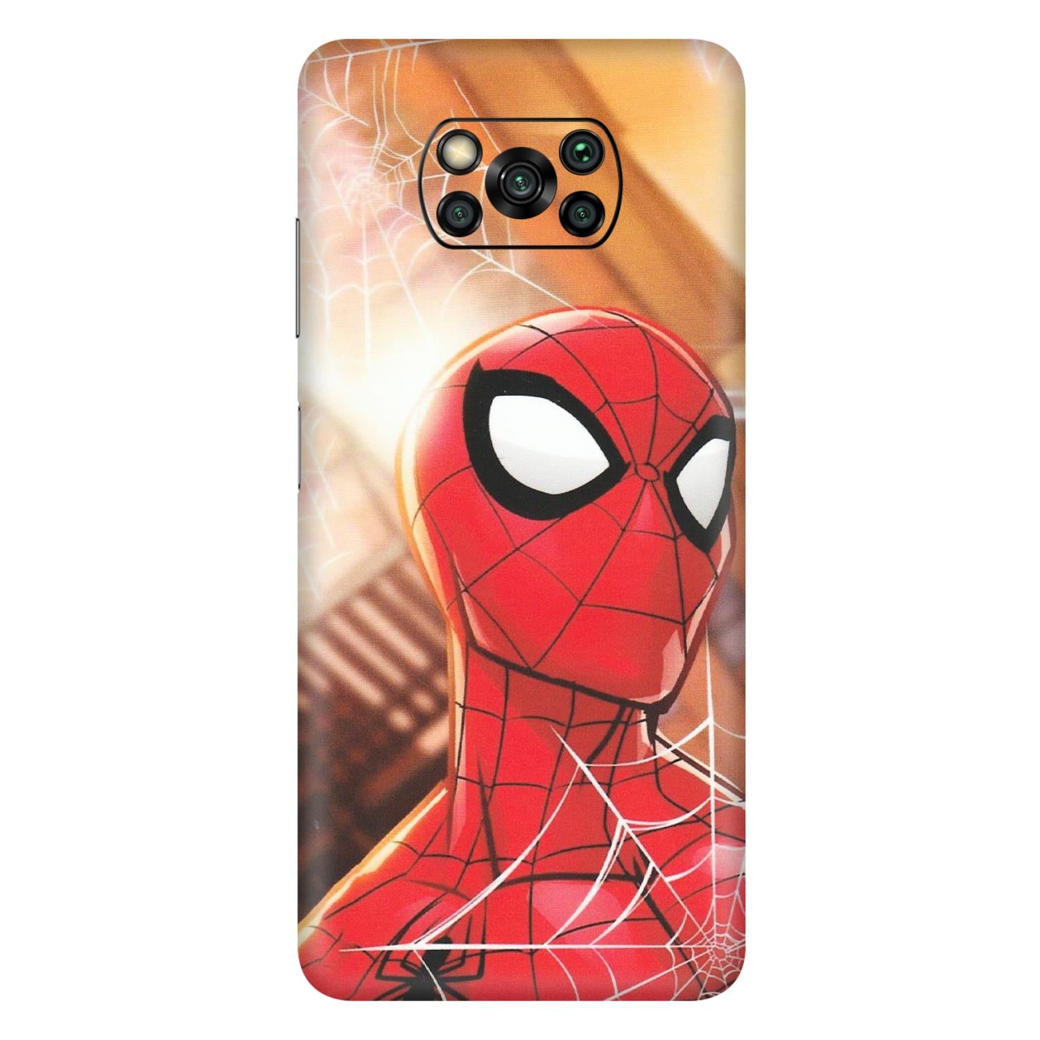 POCO Phone Skins (All Models) - Spiderman Face New - Matte Finish (M-41) Poco X3 PRO