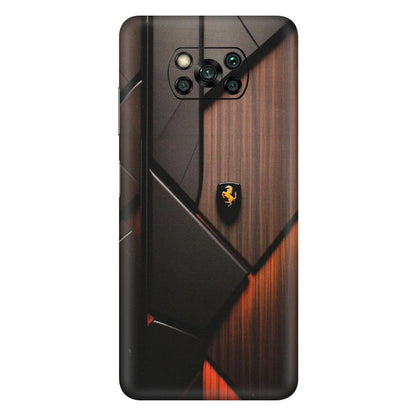 POCO Phone Skins (All Models) - Lambo Beauty Wood Pattern Sober - Matte Finish (M-51) Poco X3 PRO