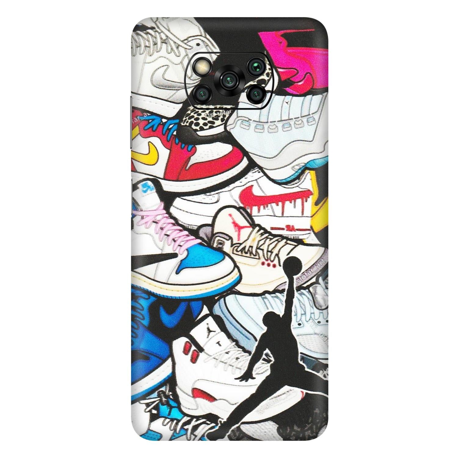 POCO Phone Skins (All Models) - Jordan Sneakers Fan - Matte Finish (M-80) Poco X3 PRO
