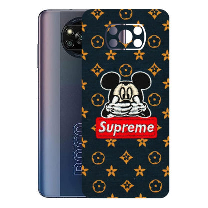 POCO Phone Skins (All Models) - Mickey Supreme - Matte Finish (M-83) Poco X3 PRO