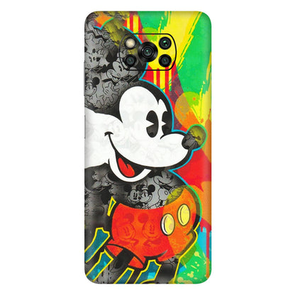 POCO Phone Skins (All Models) - Multiple Mickey With Colourful Texture - Matte Finish (M-84) Poco X3 PRO