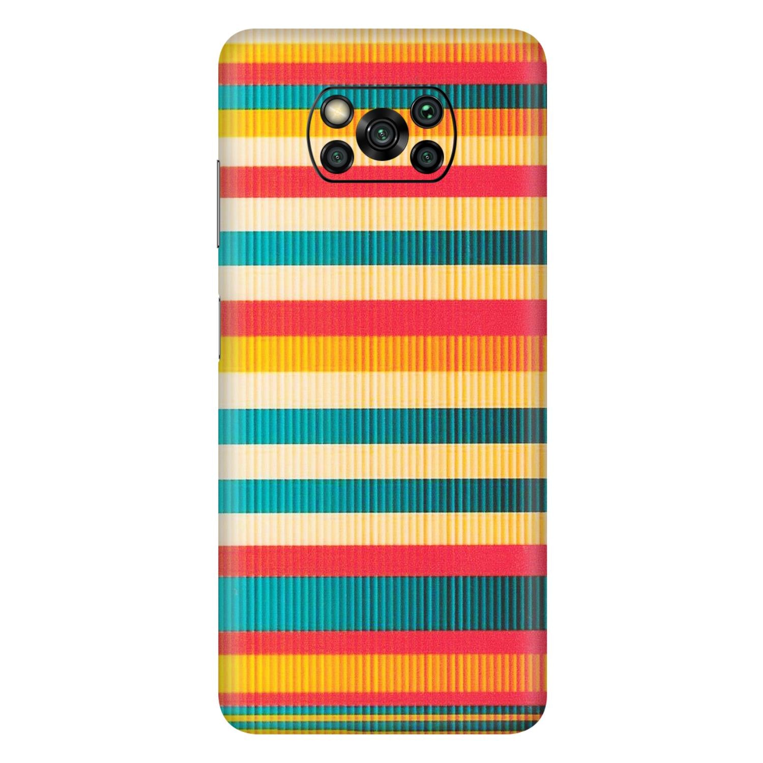 POCO Phone Skins (All Models) - Colourful Stripes Soothing Effect - Matte Finish (M-86) Poco X3 PRO