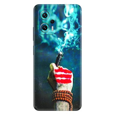 POCO Phone Skins (All Models) - Mahadev Bhakt - 3D Embossed Finish (L-146) Poco X4 GT (5G)