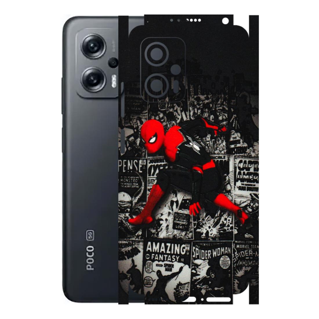 POCO Phone Skins (All Models) - SpiderMan New - 3D Embossed Finish (L-162) Poco X4 GT (5G)