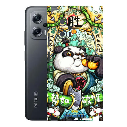 POCO Phone Skins (All Models) - Royal Rich Panda - 3D Embossed Finish (L-170) Poco X4 GT (5G)