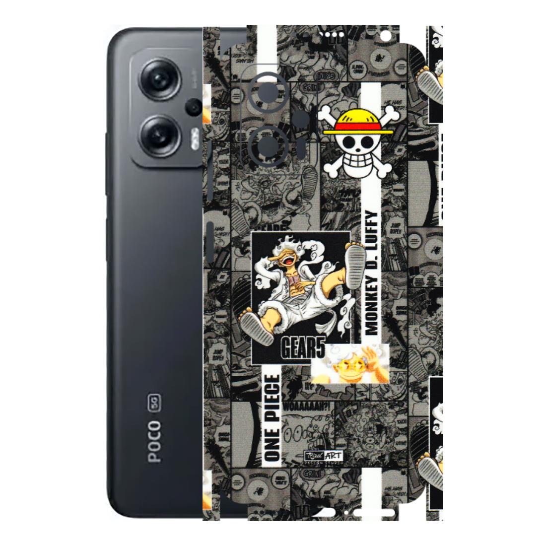 POCO Phone Skins (All Models) - Cuffy Anime MonkeyCamic - 3D Embossed Finish (L-242) Poco X4 GT (5G)