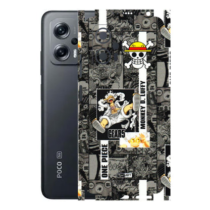 POCO Phone Skins (All Models) - Cuffy Anime MonkeyCamic - 3D Embossed Finish (L-242) Poco X4 GT (5G)