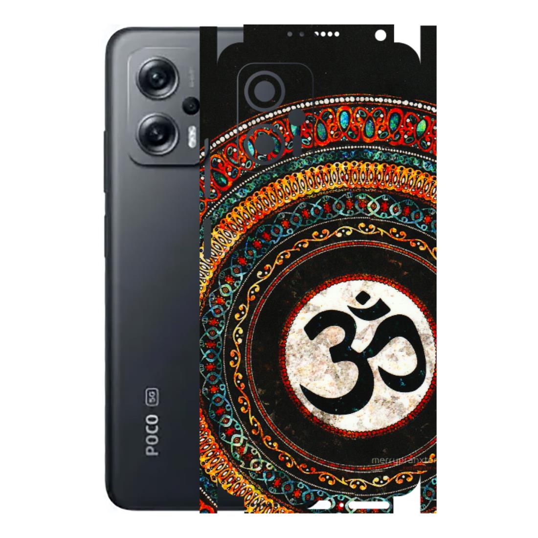 POCO Phone Skins (All Models) - Aum Chant Abstract - 3D Embossed Finish (L-42) Poco X4 GT (5G)