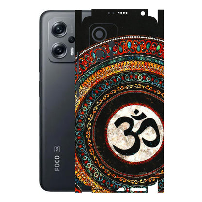 POCO Phone Skins (All Models) - Aum Chant Abstract - 3D Embossed Finish (L-42) Poco X4 GT (5G)