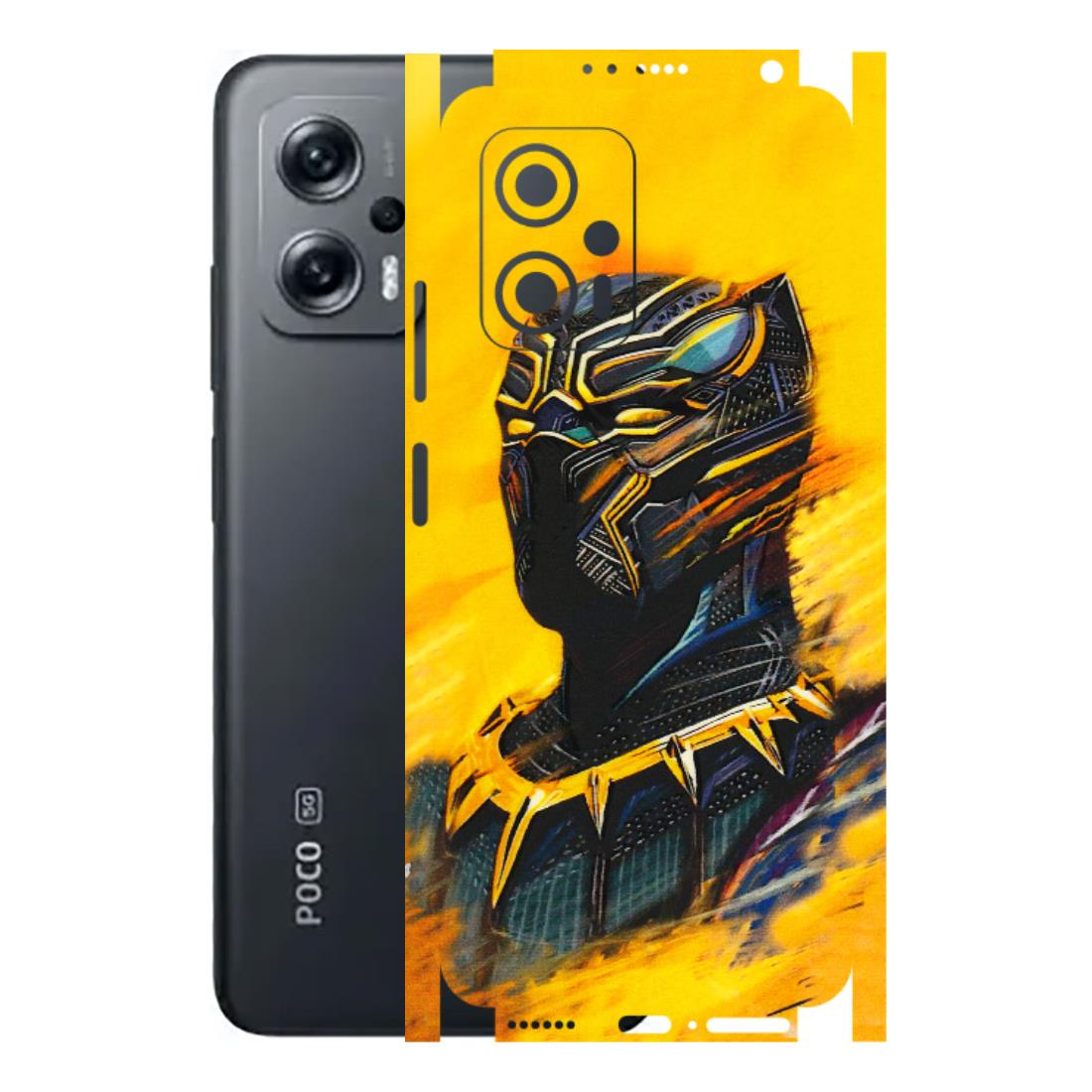 POCO Phone Skins (All Models) - Yellow Panther - 3D Embossed Finish (L-54) Poco X4 GT (5G)