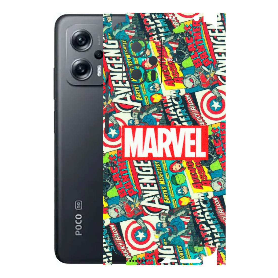 POCO Phone Skins (All Models) - Marvel Comic Lover - Matte Finish (M-30) Poco X4 GT (5G)