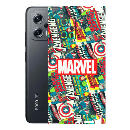 POCO Phone Skins (All Models) - Marvel Comic Lover - Matte Finish (M-30) Poco X4 GT (5G)