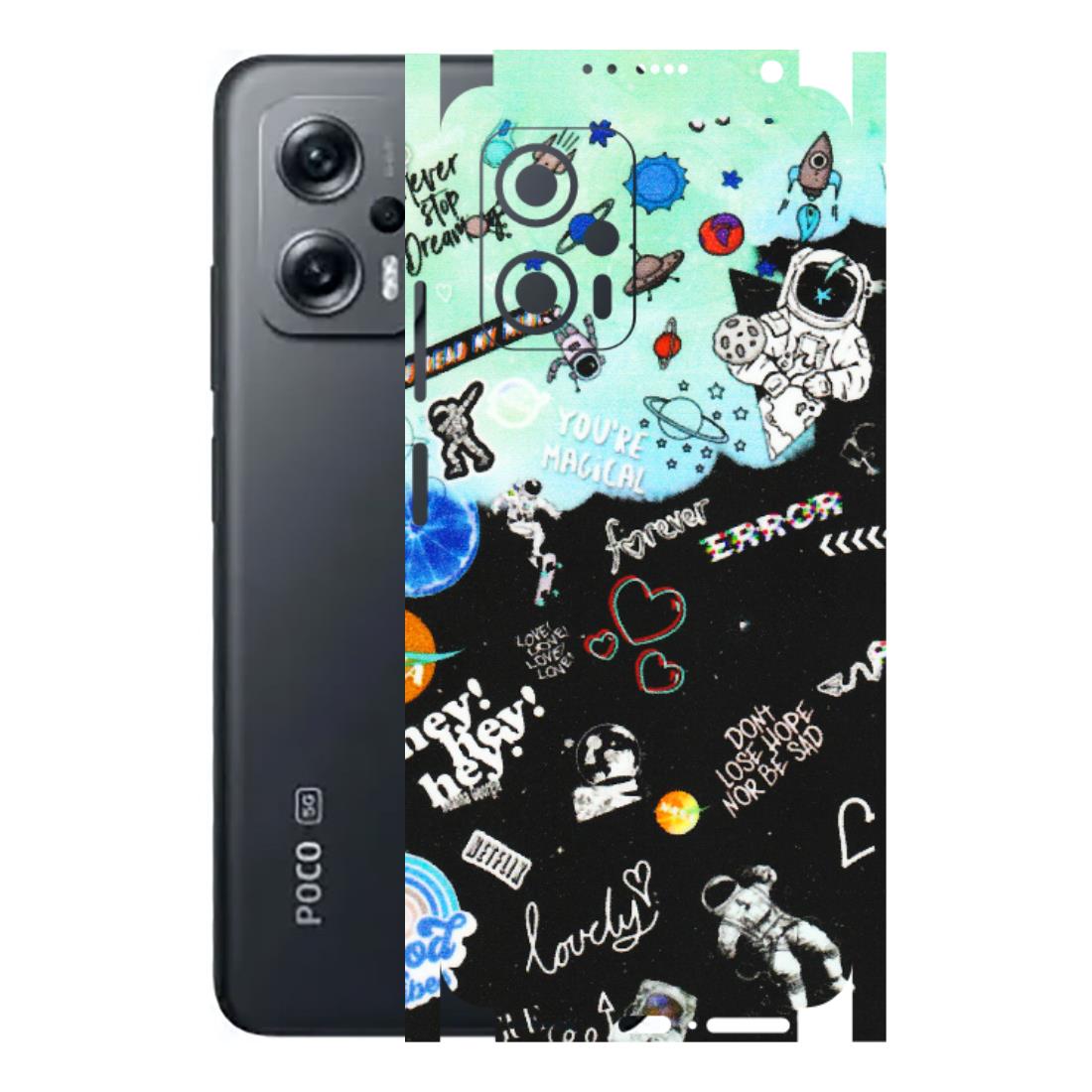POCO Phone Skins (All Models) - Living In A Space Dream - Matte Finish (M-46) Poco X4 GT (5G)