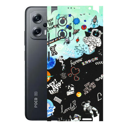 POCO Phone Skins (All Models) - Living In A Space Dream - Matte Finish (M-46) Poco X4 GT (5G)