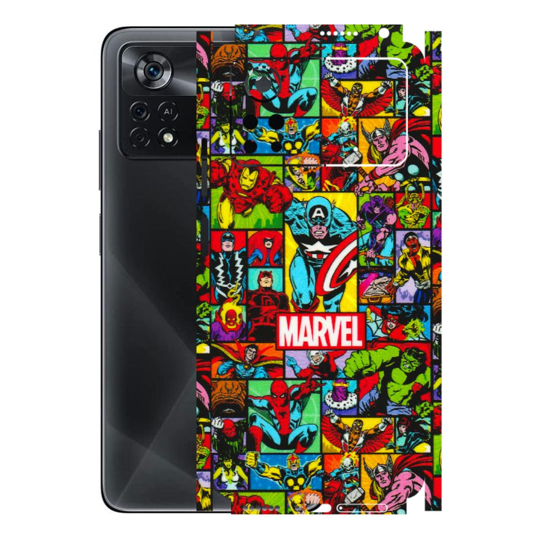 POCO Phone Skins (All Models) - MARVELOUS Comic Characters - 3D Embossed Finish (L-129) Poco X4 PRO (5G)