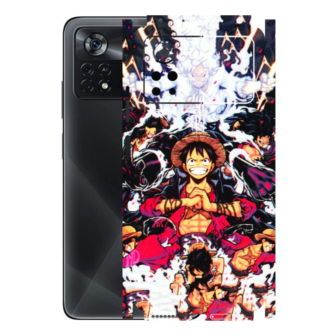 POCO Phone Skins (All Models) - Luffy Anime Character - 3D Embossed Finish (L-203) Poco X4 PRO (5G)