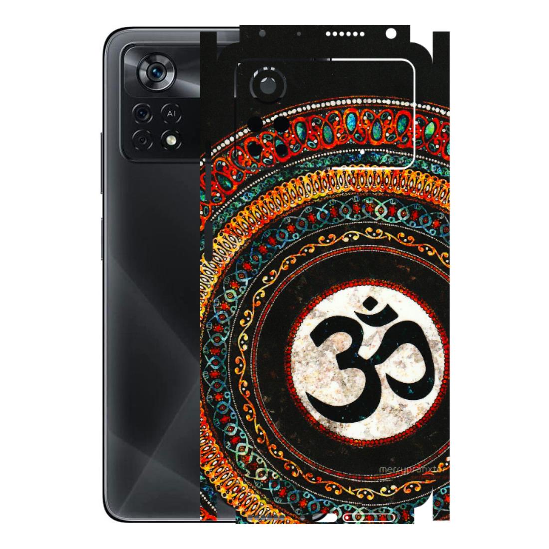 POCO Phone Skins (All Models) - Aum Chant Abstract - 3D Embossed Finish (L-42) Poco X4 PRO (5G)