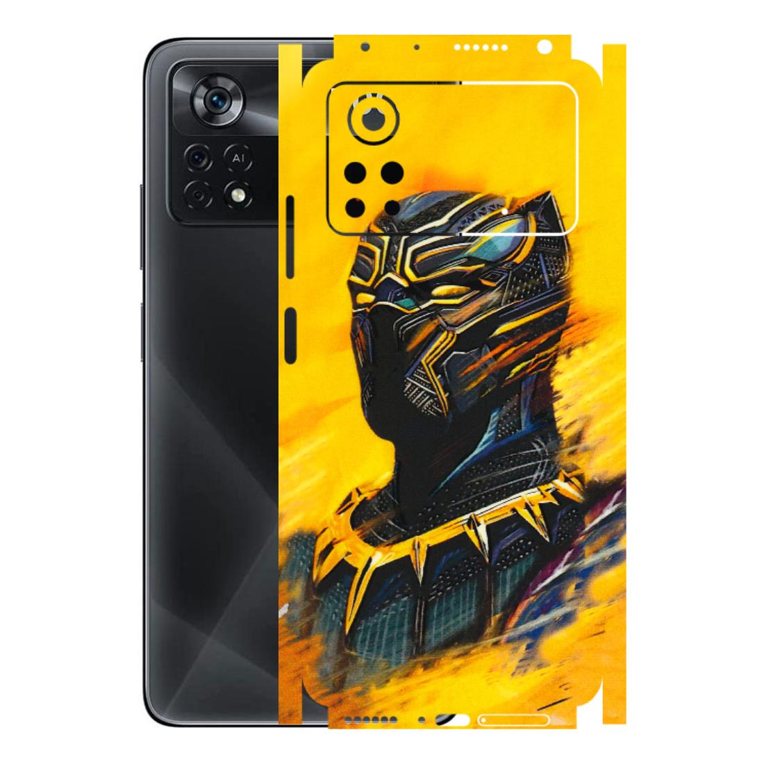 POCO Phone Skins (All Models) - Yellow Panther - 3D Embossed Finish (L-54) Poco X4 PRO (5G)