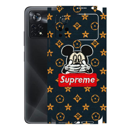 POCO Phone Skins (All Models) - Mickey Supreme - Matte Finish (M-83) Poco X4 PRO (5G)