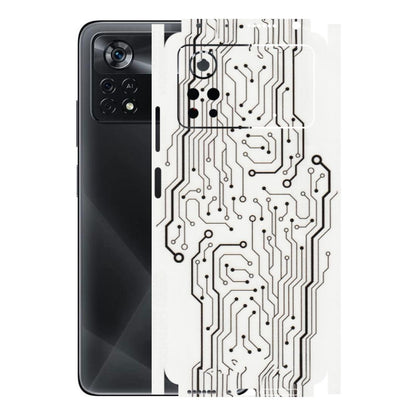 POCO Phone Skins (All Models) - Tech Circuits - Transparent Finish (T-03) Poco X4 PRO (5G)