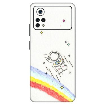 POCO Phone Skins (All Models) - Milkyway Astronaut - 3D Embossed Finish (L-110) Poco X4 PRO (5G)
