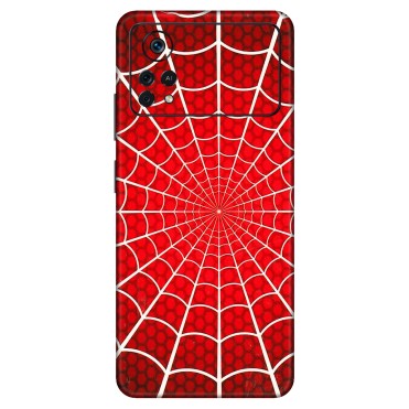 POCO Phone Skins (All Models) - Classic Spidey Web - 3D Embossed Finish (L-115) Poco X4 PRO (5G)