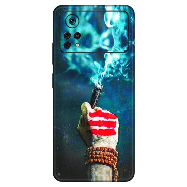 POCO Phone Skins (All Models) - Mahadev Bhakt - 3D Embossed Finish (L-146) Poco X4 PRO (5G)