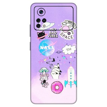POCO Phone Skins (All Models) - I Need My Nasa   Skin - 3D Embossed Finish (L-149) Poco X4 PRO (5G)