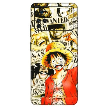 POCO Phone Skins (All Models) - Luffy Anime - 3D Embossed Finish (L-177) Poco X4 PRO (5G)
