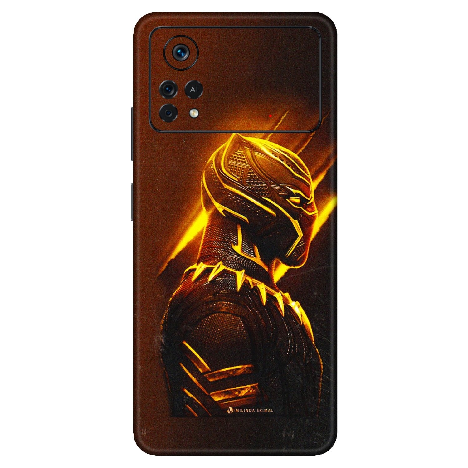 POCO Phone Skins (All Models) - Gold Black Panther - 3D Embossed Finish (L-181) Poco X4 PRO (5G)