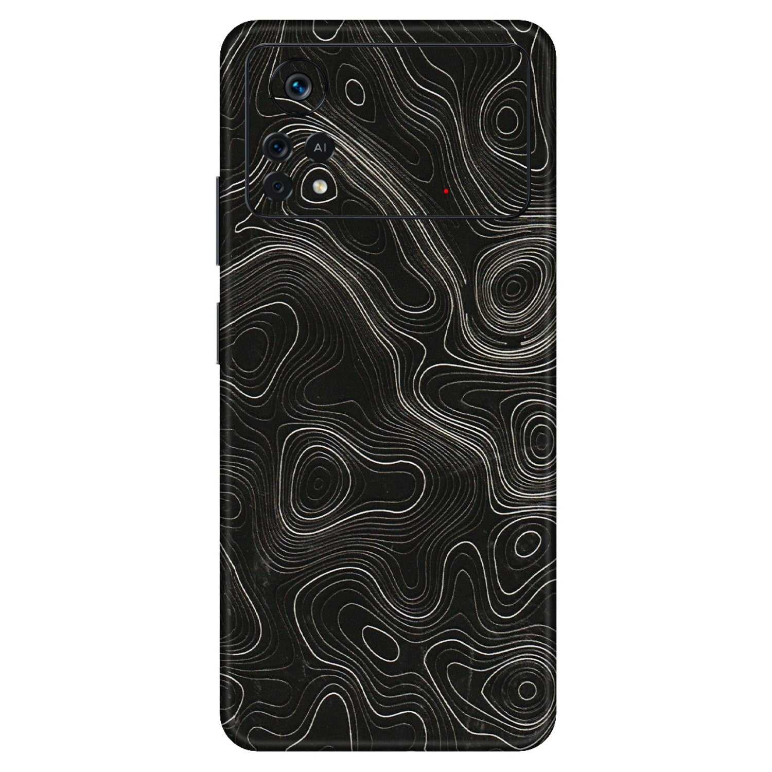 POCO Phone Skins (All Models) - Black Swirl - 3D Embossed Finish (L-196) Poco X4 PRO (5G)